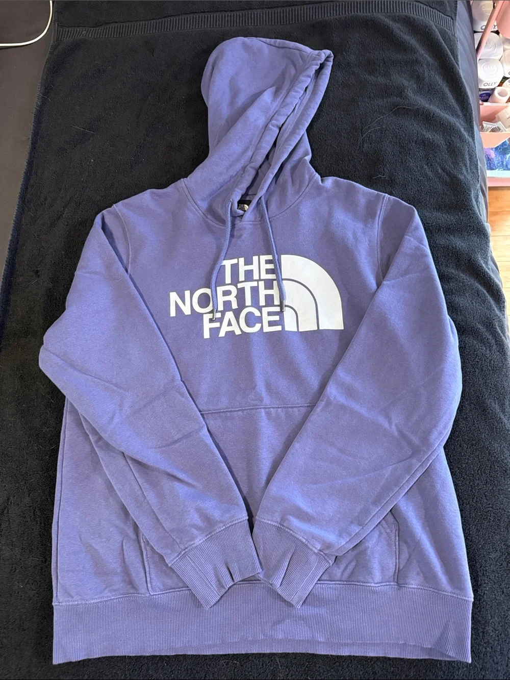 The North Face Lavender Pullover Hoodie with White Logo
